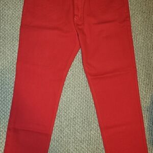Vibrant Red Pants